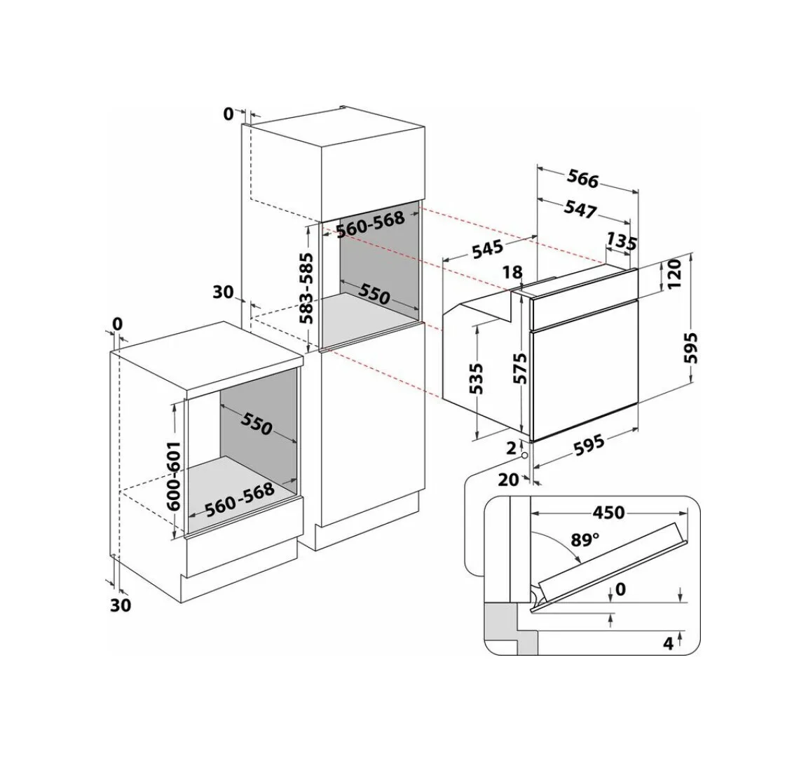 20250723113142_f03f2be7 Indesit IFVR800HAV Φούρνος άνω Πάγκου 65lt Π59.5εκ. Avena - Image 1