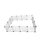 C&C Modular Dog Kennel Πάρκο Σκύλου 180x75εκ. από Μέταλλο σε Μαύρο Χρώμα 180 x 75 x 37εκ.