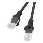 Lanberg U/UTP Cat.5e Καλώδιο Δικτύου Ethernet 0.5m Μαύρο (PCU5-20CC-0050-BK)