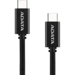 Adata USB 2.0 Cable USB-C male - USB-C 100W Μαύρο 1m CACC-100PN-BK