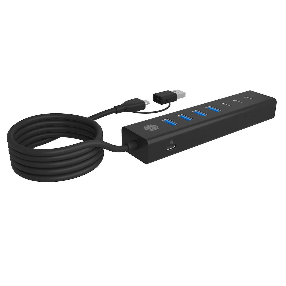Icy Box USB 3.2 Hub 7 Θυρών με σύνδεση USB-A / USB-C (IB-HUB1737-C3) - Image 1