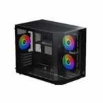 Xigmatek Cubi M Gaming Mini Tower Κουτί Υπολογιστή με Πλαϊνό Παράθυρο και ARGB Φωτισμό Μαύρο