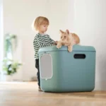 Rotho My Pet Biala Xl Τουαλέτα Γάτας Κλειστή Πράσινη