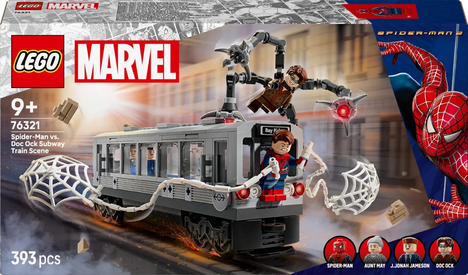 20250731134446_ebb0fb09 LEGO Super Heroes Spiderman vs Doc Ock Subway Train Scene για 9+ Ετών 393τμχ 76321 - Image 1