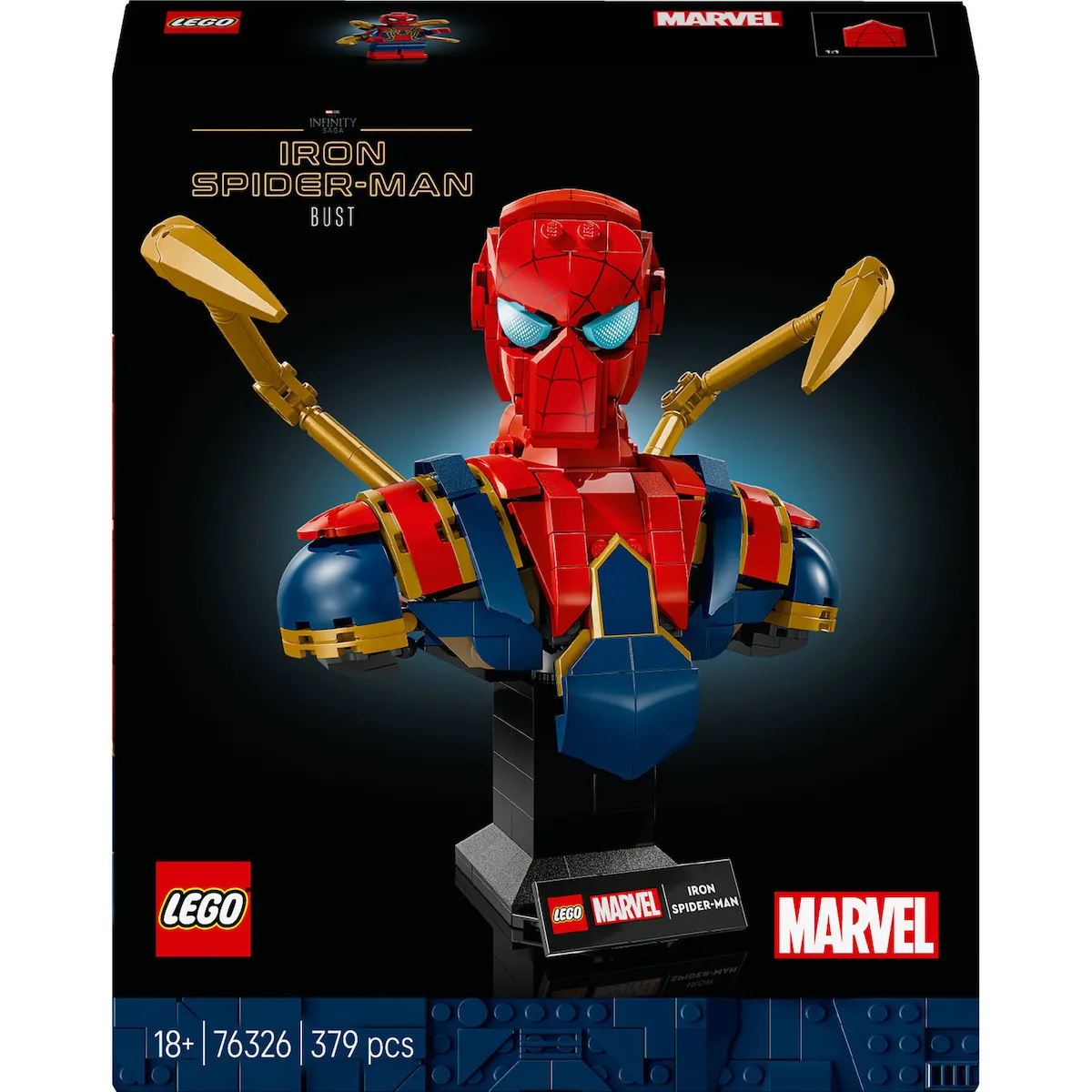 20250731134452_2fe1c7b8 LEGO Super Heroes Iron Spiderman Bust για 18+ Ετών 379τμχ 76326 - Image 1