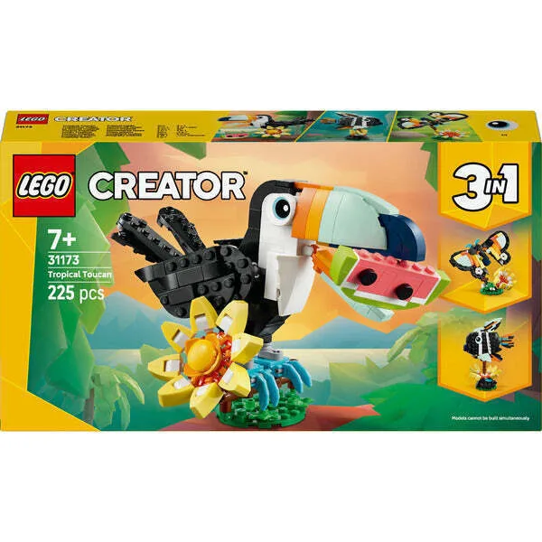 20250731134453_5365638b LEGO Creator 3-in-1 Wild Animals: Tropical Toucan για 7+ Ετών 225τμχ 31173 - Image 1