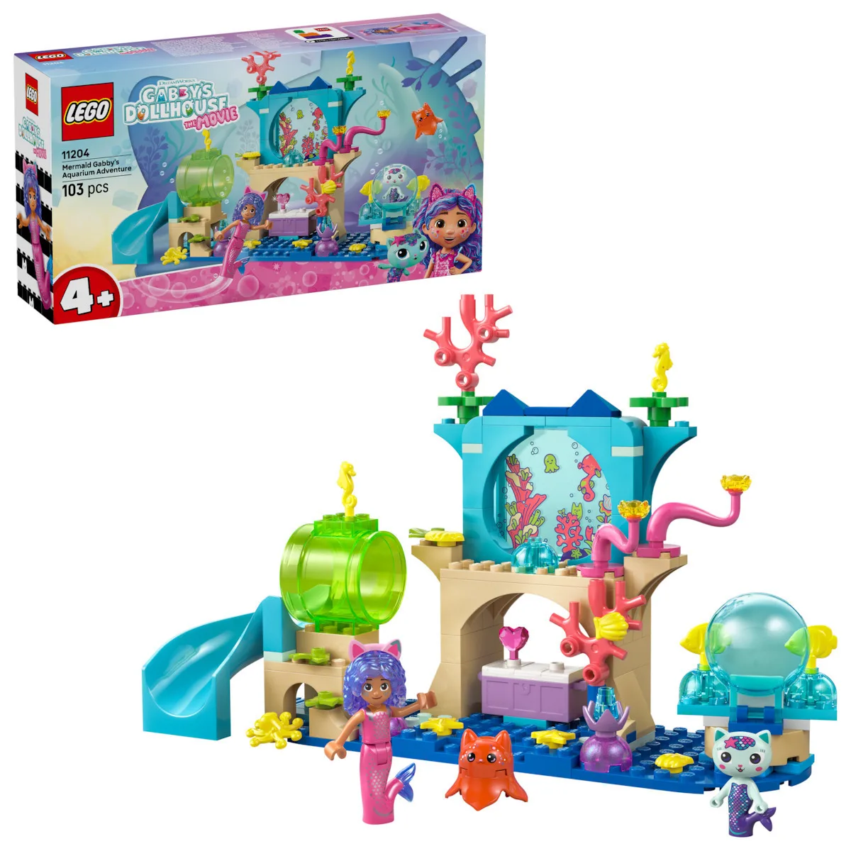 20250731134457_dad7eff2 LEGO Gabby's Dollhouse Mermaid Gabby's Aquarium Adventure για 4+ Ετών 263τμχ 11204 - Image 1