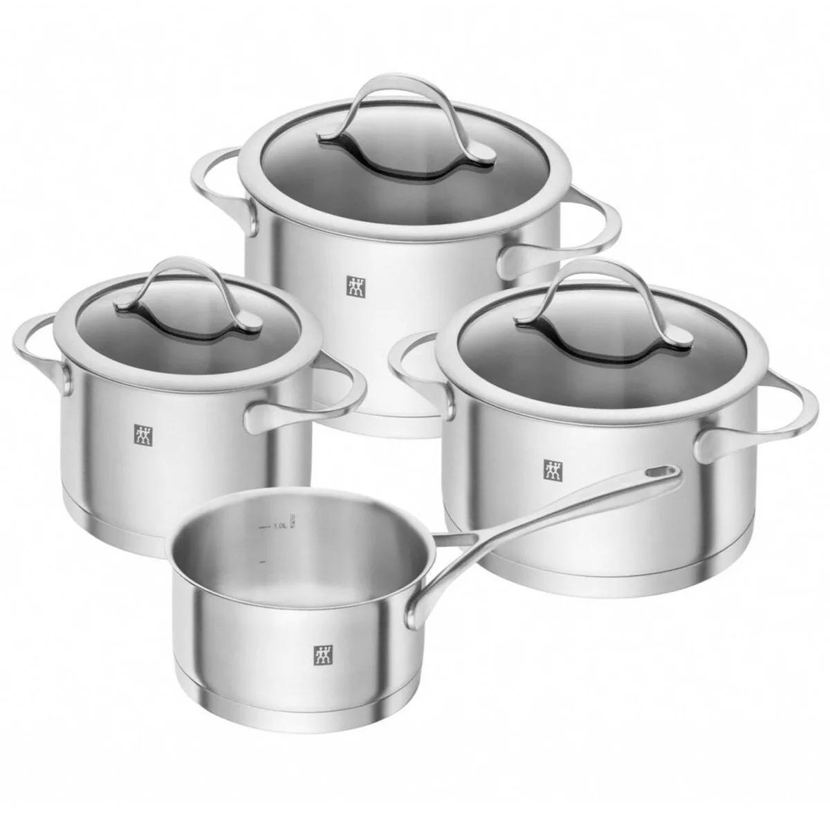 Zwilling J.A. Henckels Essence Σετ Κατσαρόλες από Ανοξείδωτο Ατσάλι Ασημί 7τμχ - Image 1