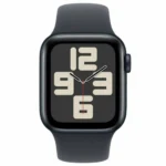 Apple Watch SE 2024 Aluminium 40mm Αδιάβροχο με Παλμογράφο (Midnight με Midnight Sport Band - S/M)