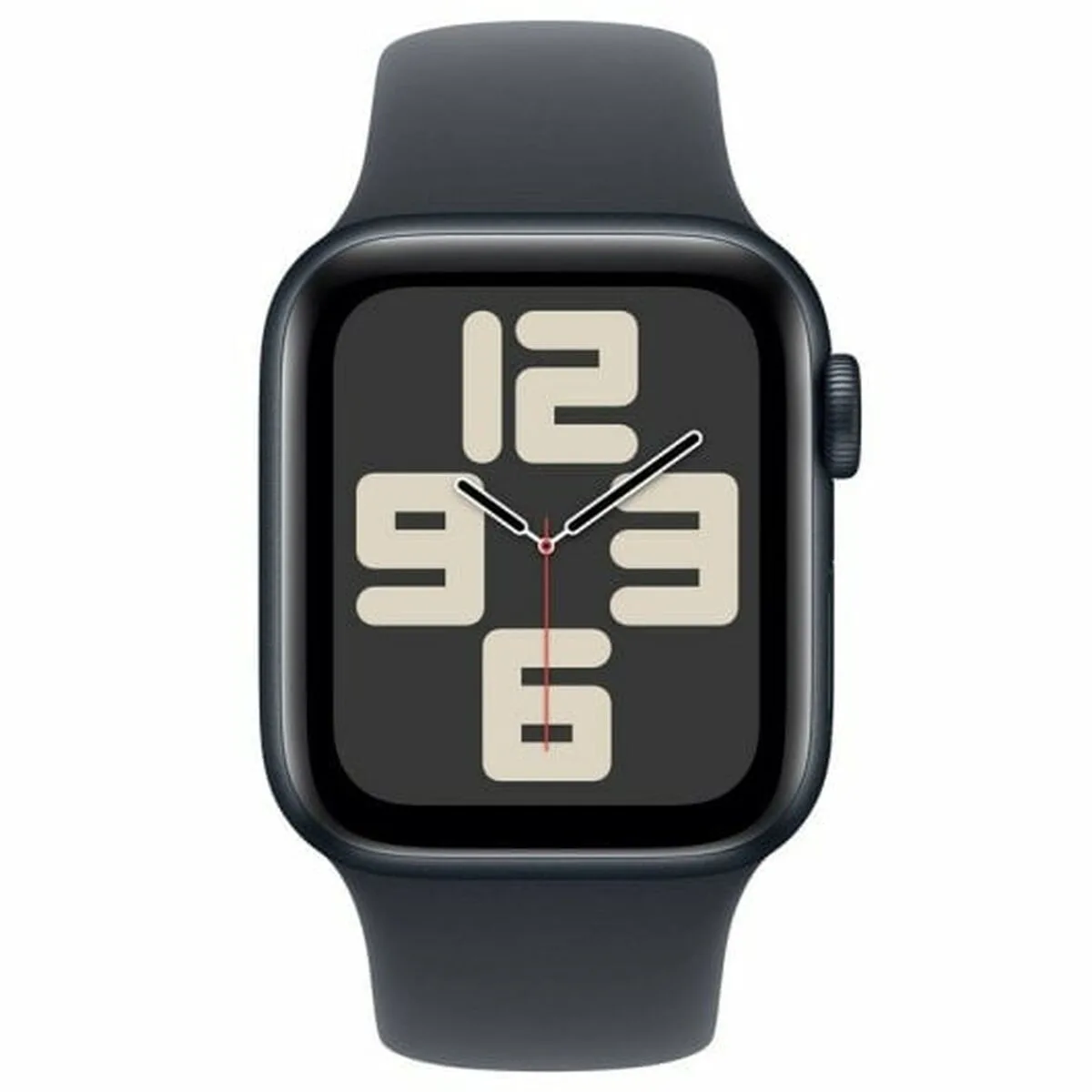 Apple Watch SE 2024 Aluminium 40mm Αδιάβροχο με Παλμογράφο (Midnight με Midnight Sport Band - S/M) - Image 1
