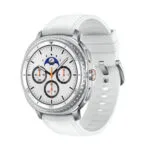 Samsung Galaxy Watch8 Classic LTE Stainless Steel 46mm Αδιάβροχο με eSIM και Παλμογράφο (Λευκό)