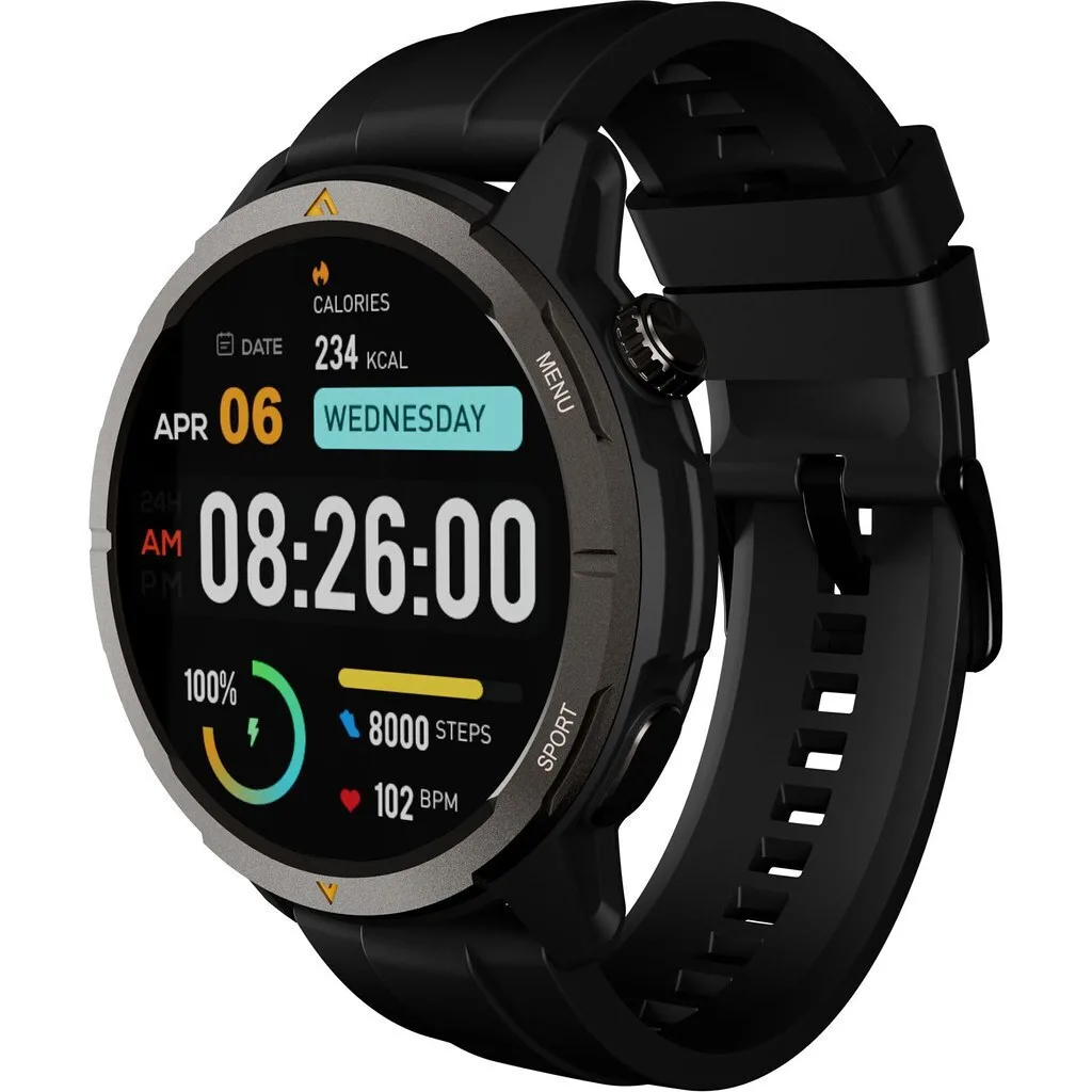 20250731145016_agm_legion_smartwatch_me_palmografo_mayro AGM Legion Smartwatch με Παλμογράφο (Μαύρο) - Image 1
