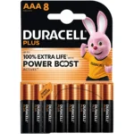 Duracell Plus Αλκαλικές Μπαταρίες AAA 1.5V 8τμχ 151258
