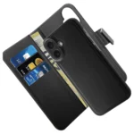 Puro Wallet Detachable Magsafe 2in1 Pu Leather Case Flap Wallet Iphone 16 Black 8018417485091