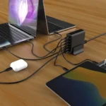 Gembird Βάση Φόρτισης GaN με 2 Θύρες USB-A και 4 Θύρες USB-C 75W Power Delivery / Quick Charge 3.0 σε Μαύρο χρώμα (TA-UC-2A4C-PD75-01-BK)