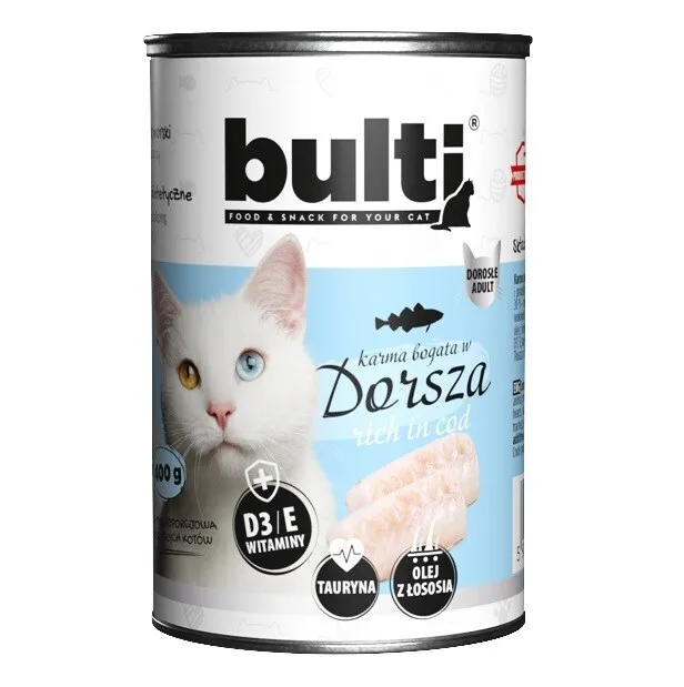 20250806111814_bult_ygri_trofi_gia_gates_me_mpakaliaro_kai_psaria_400gr Bult Υγρή Τροφή για Γάτες σε Κονσέρβα με Μπακαλιάρο και Ψάρια 400gr - Image 1