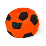 Παιδικό Πουφ Ball XL Orange-Black PUFGGFDZI0008 120x120x120εκ.