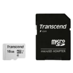 Transcend 300s microSDHC 16GB Class 10 U1 V30 A1 UHS-I με αντάπτορα