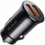 Mcdodo Φορτιστής Αυτοκινήτου 12W 2A με Θύρες: 2xUSB Μαύρος CC-6602