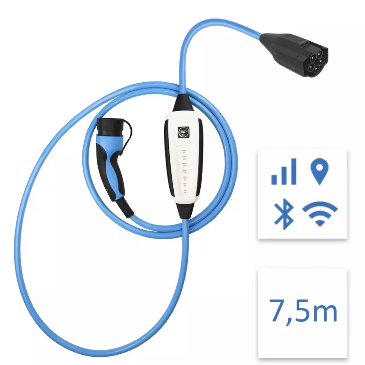 20250807170157_nrgkick_kalodio_fortisis_7_5m_type_2_schuko_12801000 Nrgkick Καλώδιο Φόρτισης 7.5m Type 2 - Schuko 12801000 - Image 1