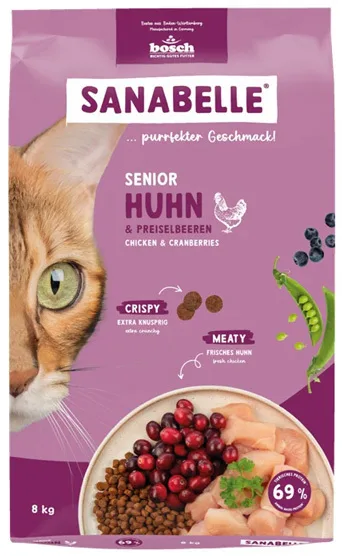 Bosch Petfood Concepts Ξηρά Τροφή χωρίς Σιτηρά για Ηλικιωμένες Γάτες με Πουλερικά / Κρέας 8kg - Image 1