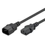 Powertech IEC C13 - IEC C14 Cable 3m Μαύρο CAB-P025