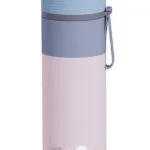 Asobu Μπουκάλι Θερμός Ανοξείδωτο 600ml Ροζ με Καλαμάκι