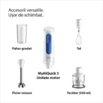 Braun MultiQuick 3 MQ30202MWH Ραβδομπλέντερ με Πλαστική Ράβδο 900W Λευκό