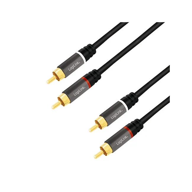 20250813150246_c8ee6443 LogiLink Cable 2x RCA male - 2x RCA male 1m CA1202 - Image 1