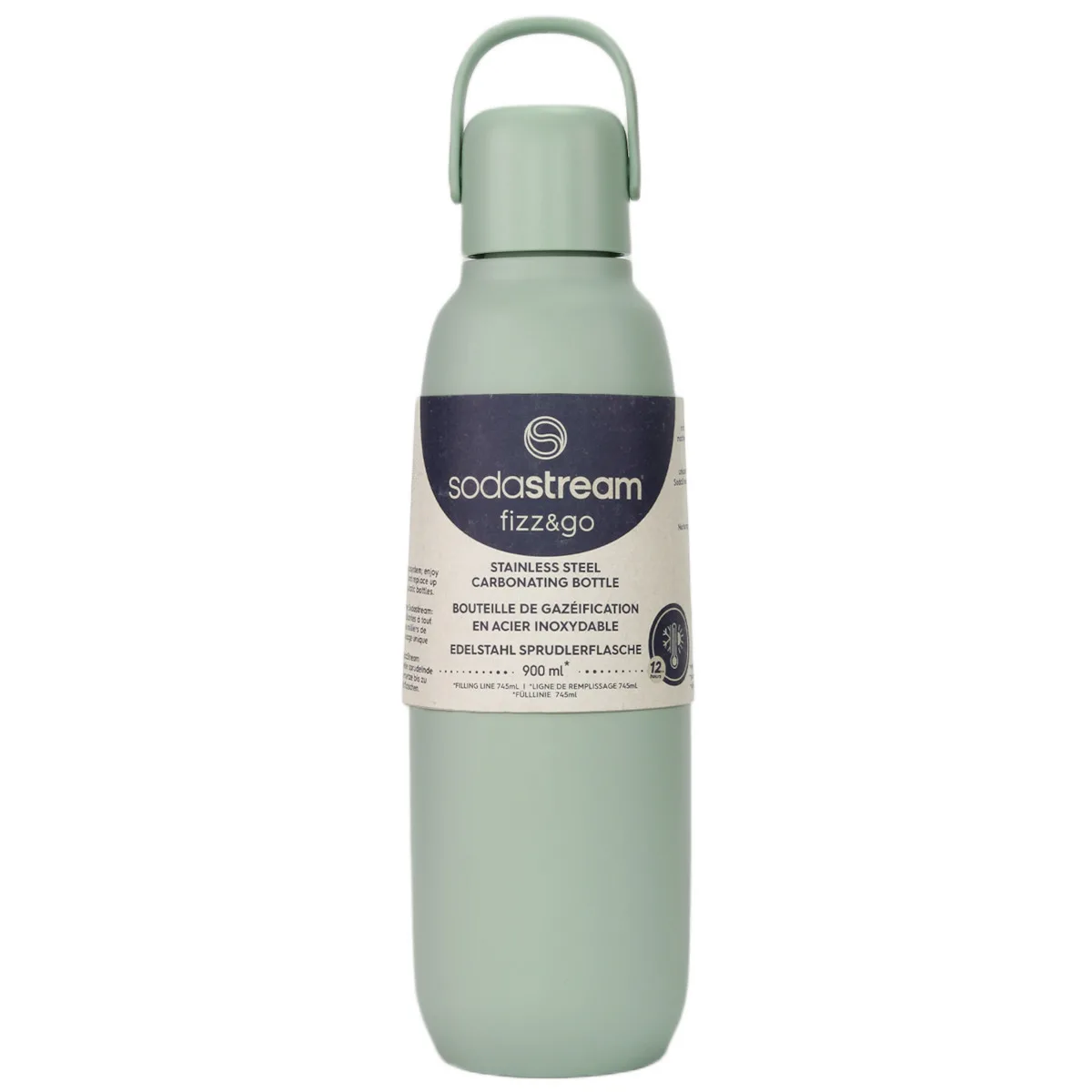 20250813152305_be5f6883 Sodastream Fizz&go Μπουκάλι Θερμός Ανοξείδωτο 900ml Mint με Λαβή - Image 1