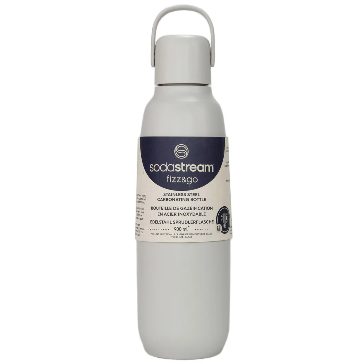 20250813152306_dfb5f21b Sodastream Fizz&go Μπουκάλι Θερμός Ανοξείδωτο 900ml Sand με Λαβή - Image 1