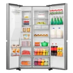 Hisense Ψυγείο Ντουλάπα 632lt NoFrost Υ179xΠ91xΒ73εκ. Inox RS818N4TIE