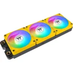 Thermaltake CT120 EX Reverse Case Fan με ARGB Φωτισμό και Σύνδεση 3-Pin / 4-Pin PWM 3τμχ Bumblebee