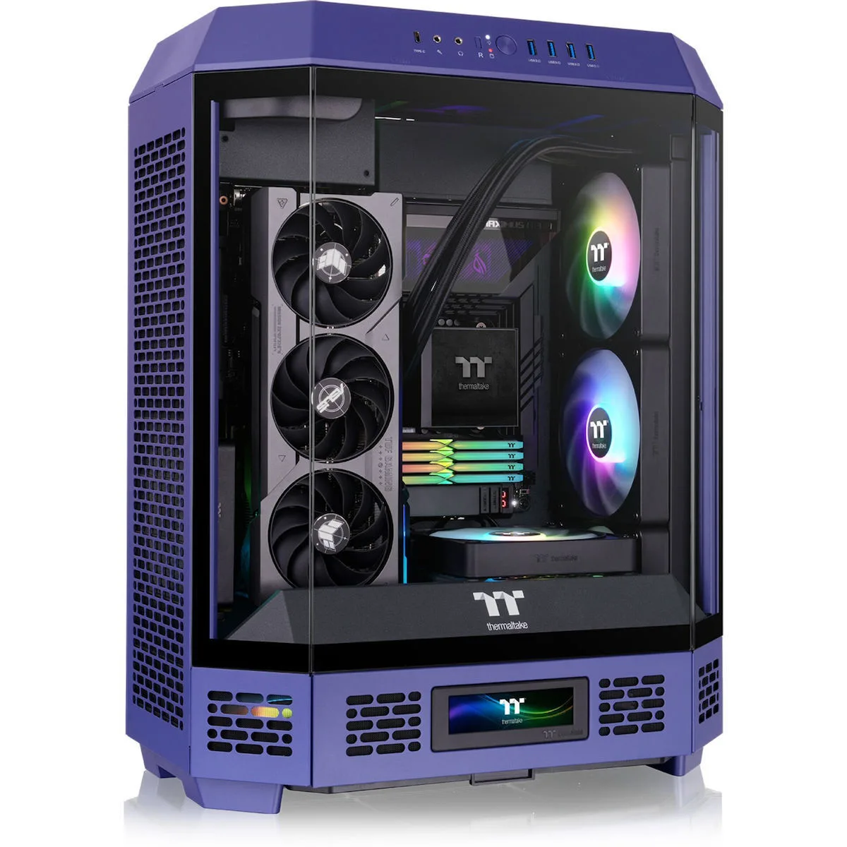 Thermaltake The Tower 600 Gaming Midi Tower Κουτί Υπολογιστή με Πλαϊνό Παράθυρο Future Dusk - Image 1