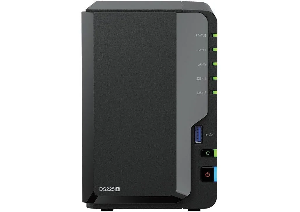 Synology DiskStation DS225+ NAS Tower με 2 θέσεις για HDD/SSD και 2 θύρες Ethernet - Image 1
