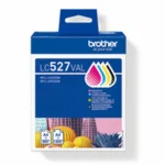 Brother LC527VAL Γνήσιο Πακέτο 4 Μελανιών Εκτυπωτή InkJet Κίτρινο / Κυανό / Ματζέντα / Μαύρο