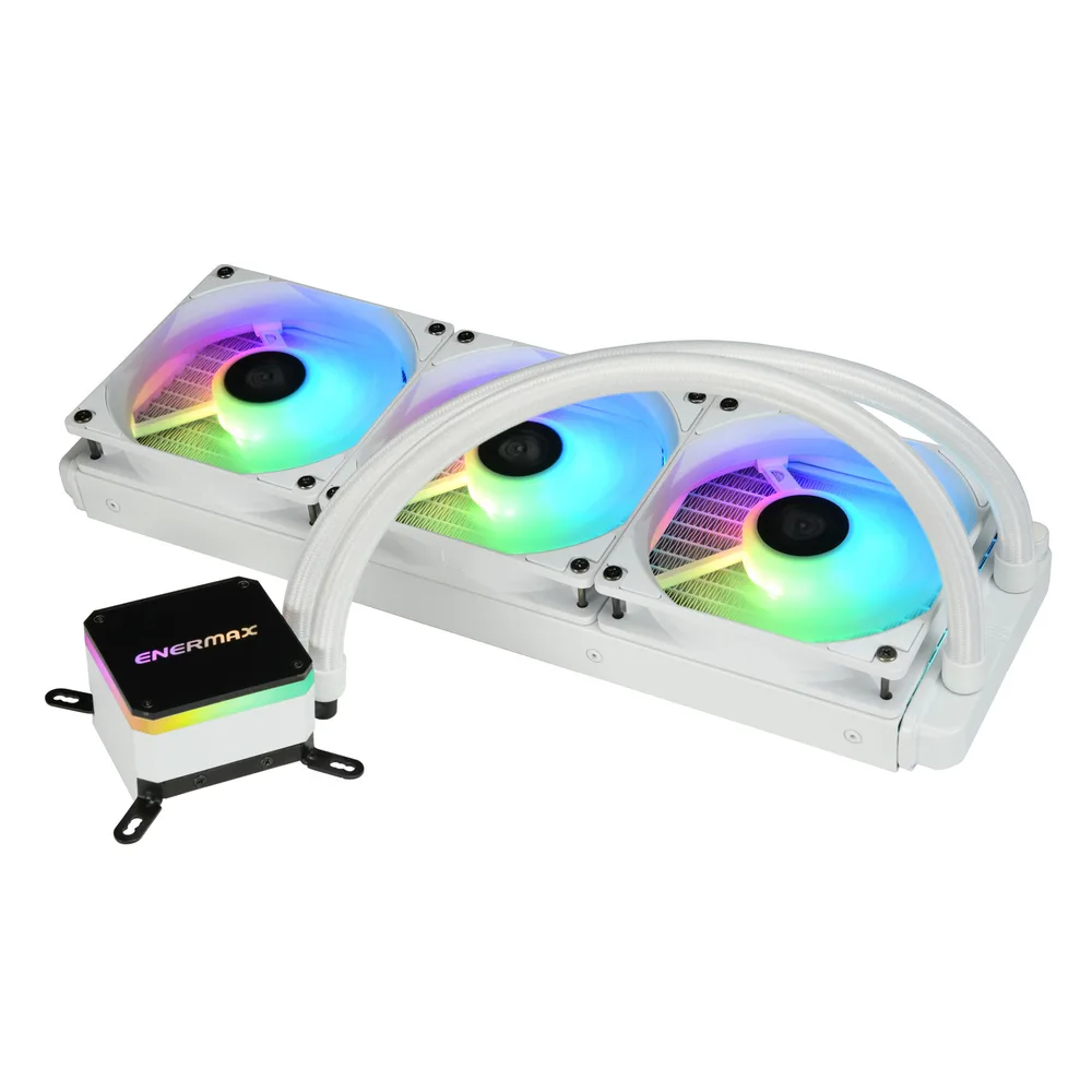 Enermax Liqmax III 360 ARGB Υδρόψυξη Επεξεργαστή Τριπλού Ανεμιστήρα 120mm για Socket AM4/1200/115x Λευκή - Image 1