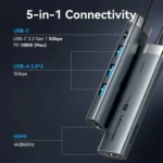 Vention USB-C Docking Station με HDMI 4K PD Γκρι (TGMHB)