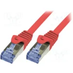 LogiLink S/FTP Cat.6a Καλώδιο Δικτύου Ethernet 7.5m Κόκκινο 1τμχ CQ3084S