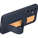 Samsung Standing Grip Back Cover Σιλικόνης με Υποδοχή για Κάρτες Navy Μπλε (Galaxy S24 FE)