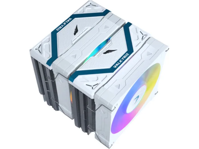 20250821135730_4e4de7a1 Valkyrie Vind 125 DL Ψύκτρα Επεξεργαστή Διπλού Ανεμιστήρα για Socket AM4/AM5/1200/1700 με ARGB Φωτισμό Λευκή - Image 1