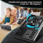 Tech-Protect Camshield Pro Back Cover Σιλικόνης / Πλαστικό Μαύρο (Motorola Moto G56 5G)