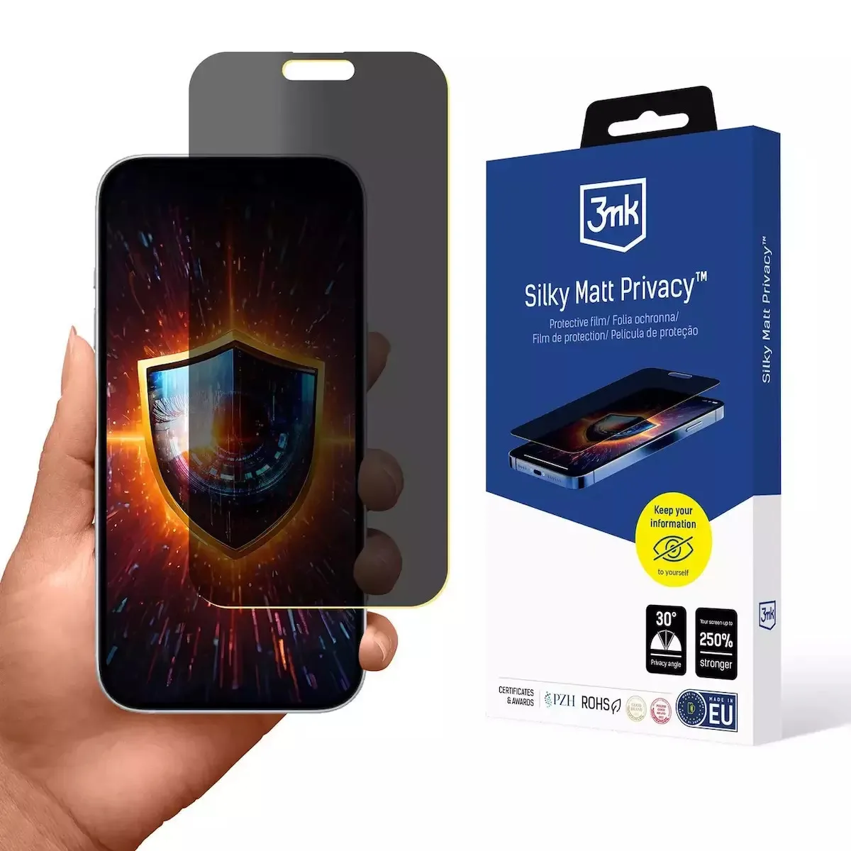 20250825120033_96ac2f9b 3MK Privacy Ματ Screen Protector (iPhone 17 / 17 Pro / 16 Pro) - Image 1