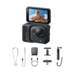 Insta360 GO Ultra Action Camera 4K Ultra HD Υποβρύχια Creator Bundle με Οθόνη Αφής 2.5" και Wi-Fi Midnight Black