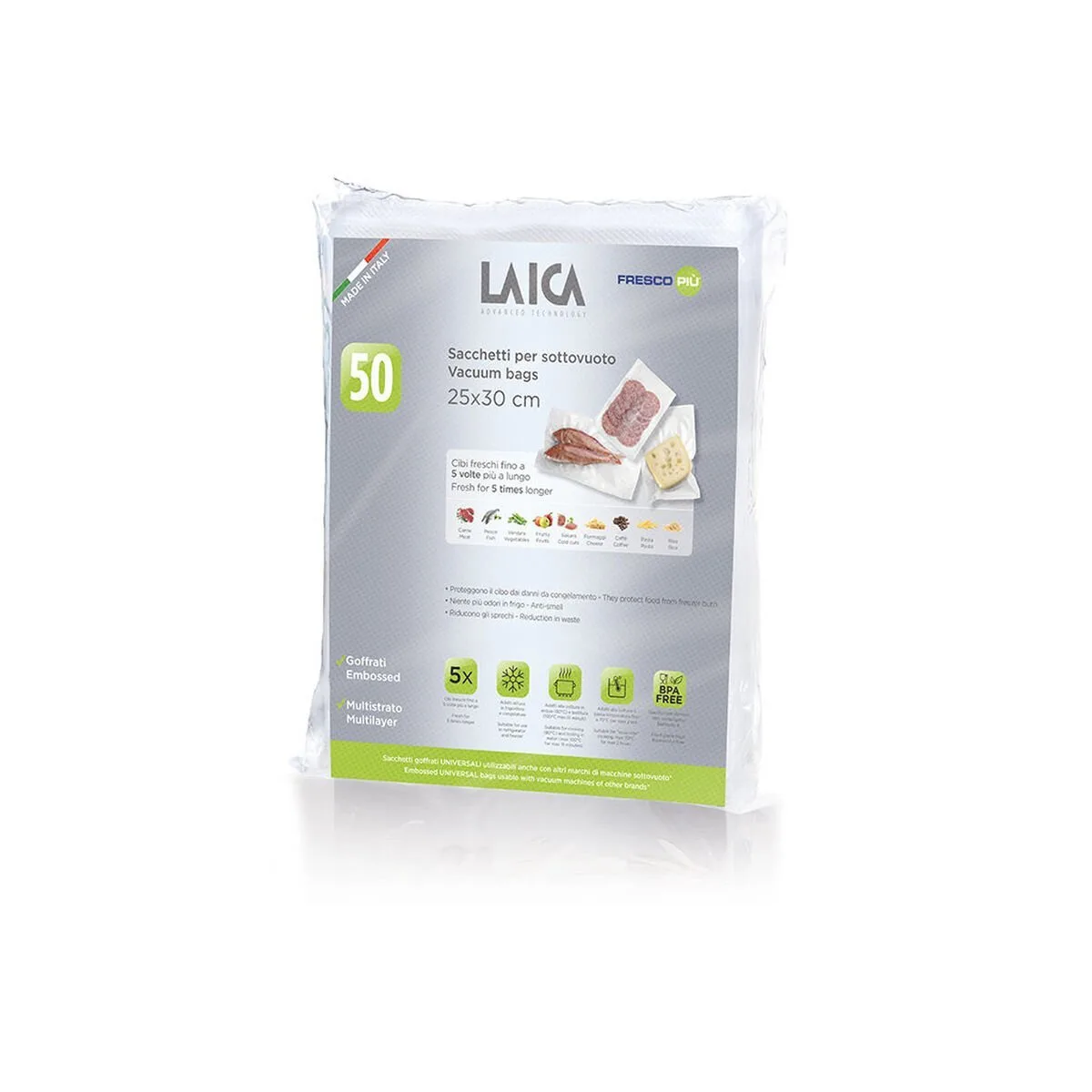 20250825151832_e40417fb Laica Λείες Σακούλες για Συσκευές Vacuum 280x200mm 1τμχ VT3501 - Image 1