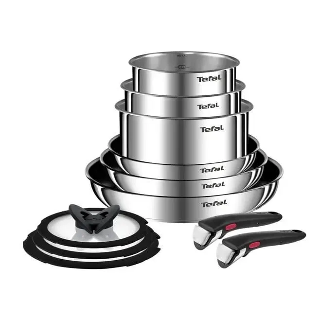 Tefal Ingenio Emotion Σετ Μαγειρικά Σκεύη από Αλουμίνιο με Αντικολλητική Επίστρωση 11τμχ - Image 1