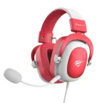 Havit H2002D Over Ear Gaming Headset με σύνδεση 3.5mm Red/White