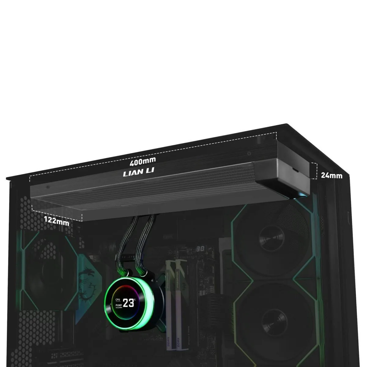 20250829165949_4cd876ef Lian Li HydroShift II Υδρόψυξη Επεξεργαστή Διπλού Ανεμιστήρα 120mm - Image 1