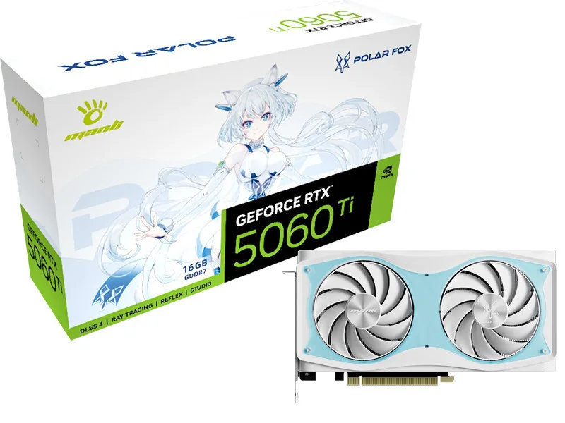 20250901131637_manli_geforce_rtx_5060_ti_16gb_gddr7_polar_fox_oc_karta_grafikon_n772506tim26491 Manli GeForce RTX 5060 Ti 16GB GDDR7 Polar Fox OC Κάρτα Γραφικών - Image 1
