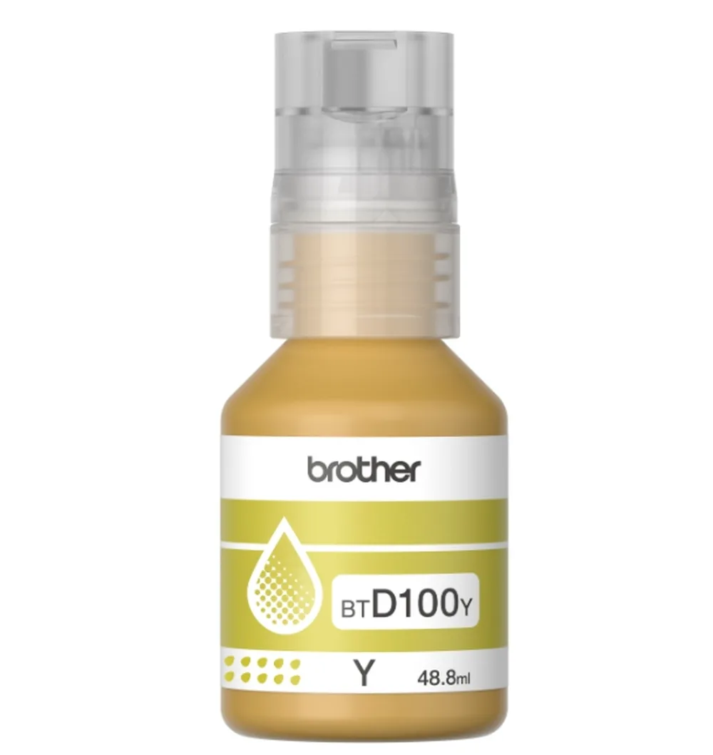 20250903125231_7ba77602 Brother BTD100Y Γνήσιο Μελάνι Εκτυπωτή InkJet Κίτρινο (BT-D100Y) - Image 1